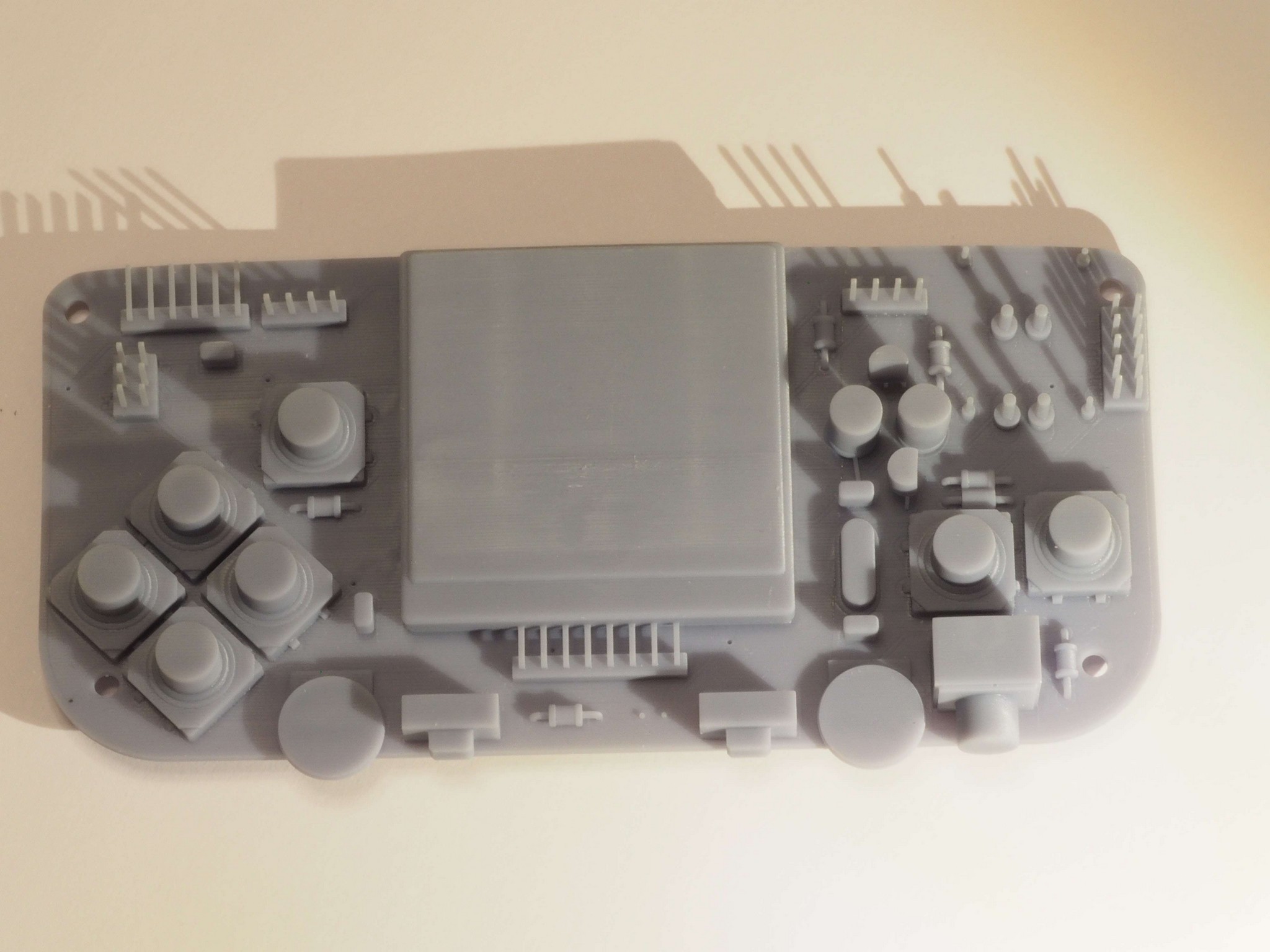 SLA 3D Print of Gamebuino STEP Model. Top View