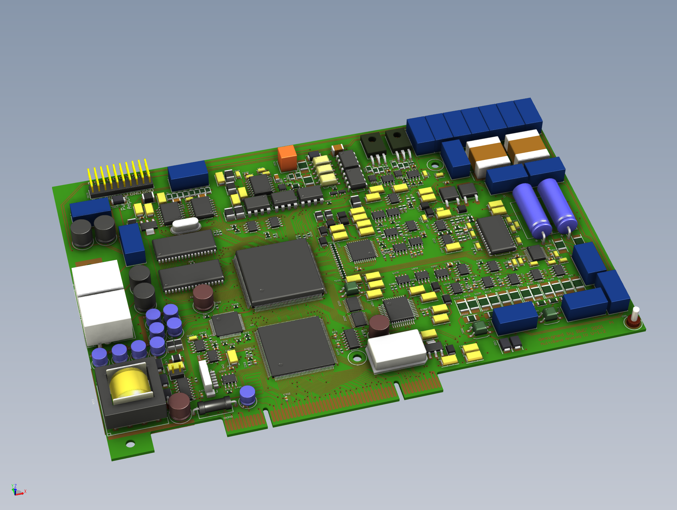 Hi-Res Image of Assembled PCI Card Model