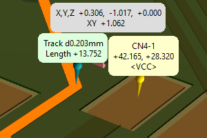 Track to Pad measurement